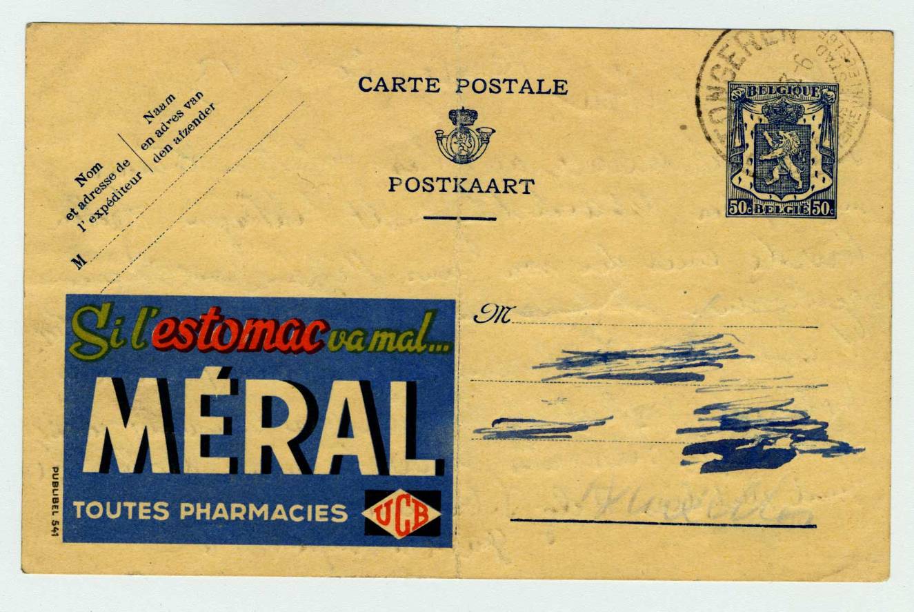 Lettre d'Otto - Prisonnier au camp de transit de Malines, 1943.