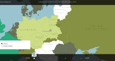 Carte Ghetto Europe Holocauste